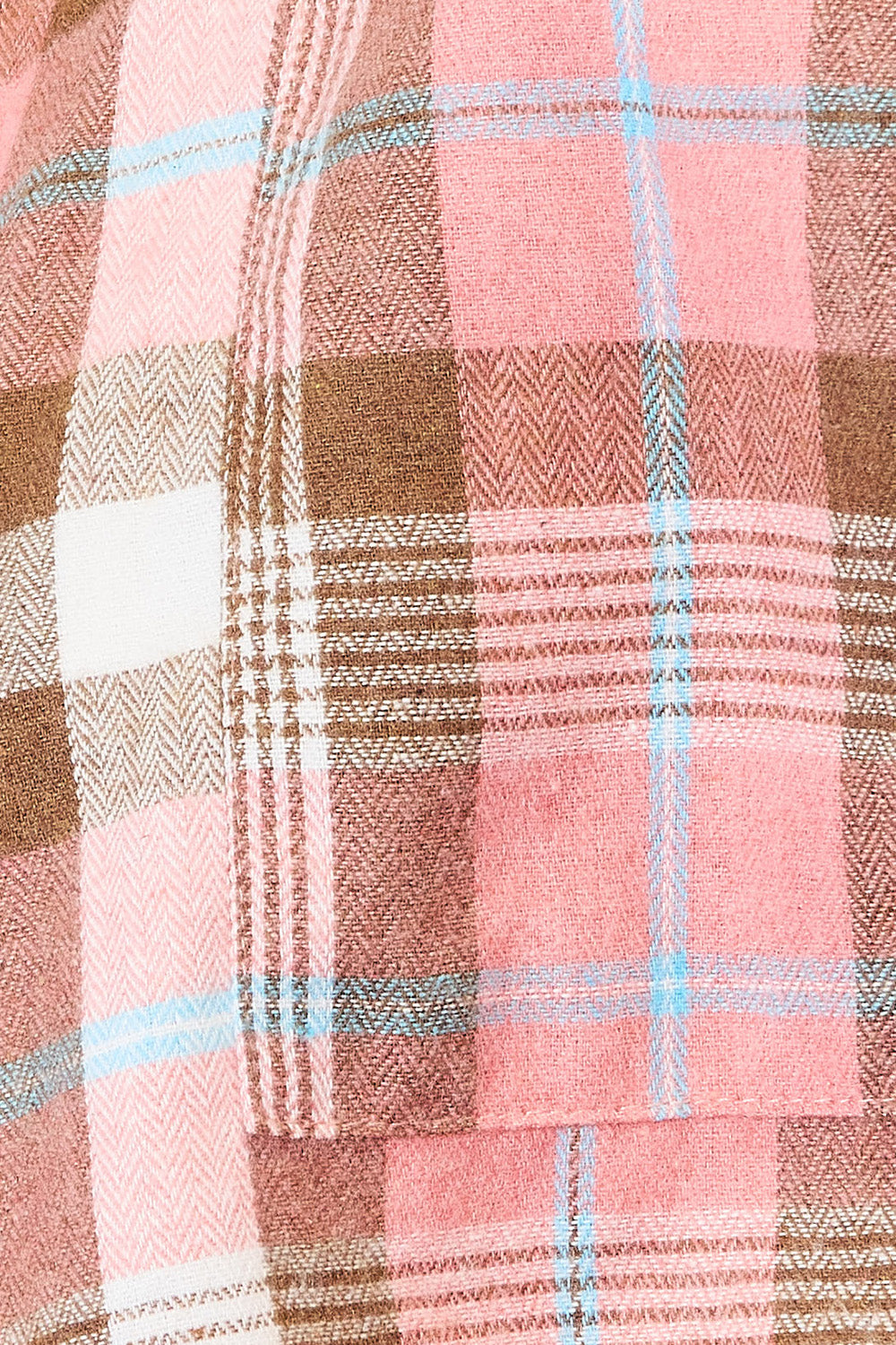 Camisa de manga larga con botones y cuello a cuadros Double Take