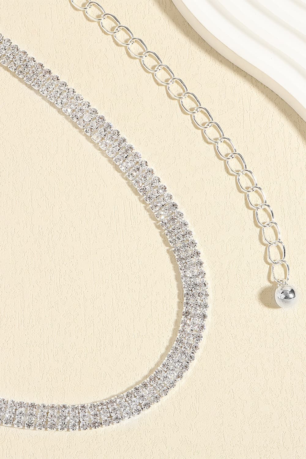 Cinturón de aleación con diamantes de imitación