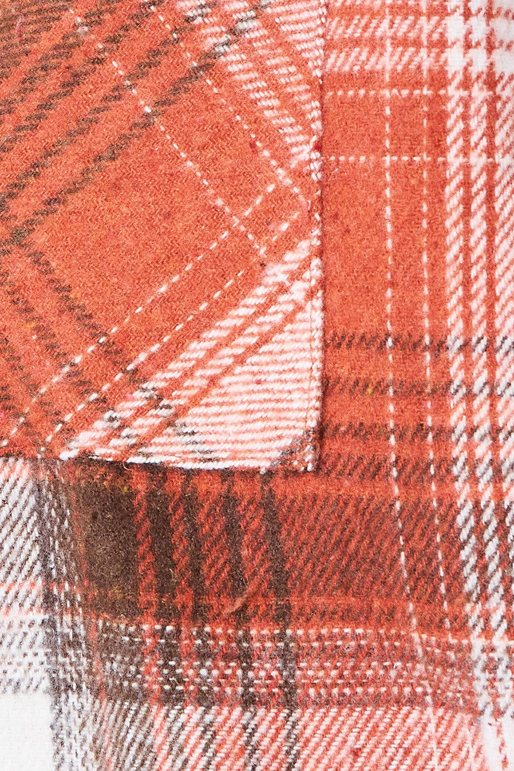 Camisa de manga larga con cuello a cuadros Double Take
