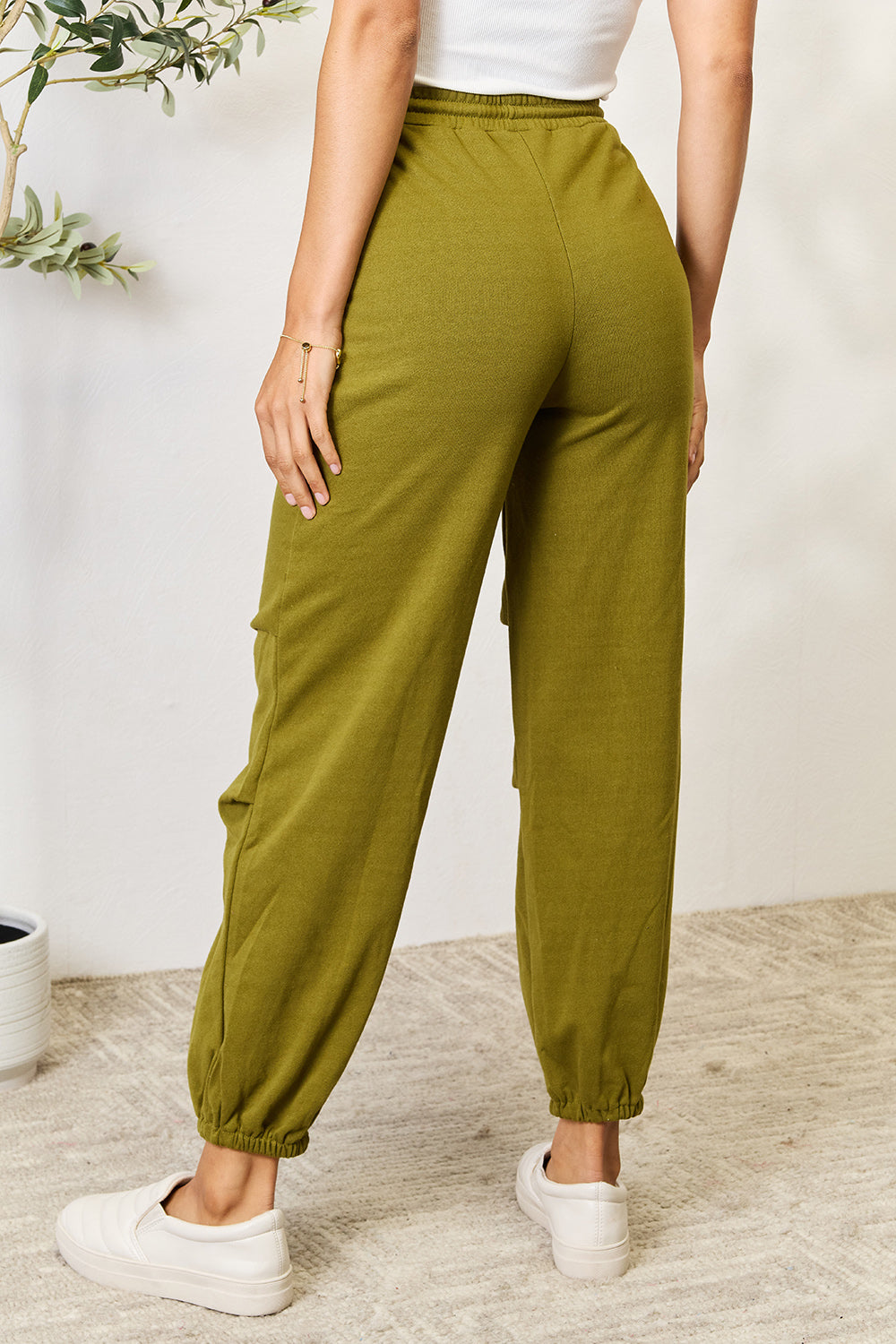 Pantalones deportivos con cordón y bolsillos de tamaño completo de Culture Code