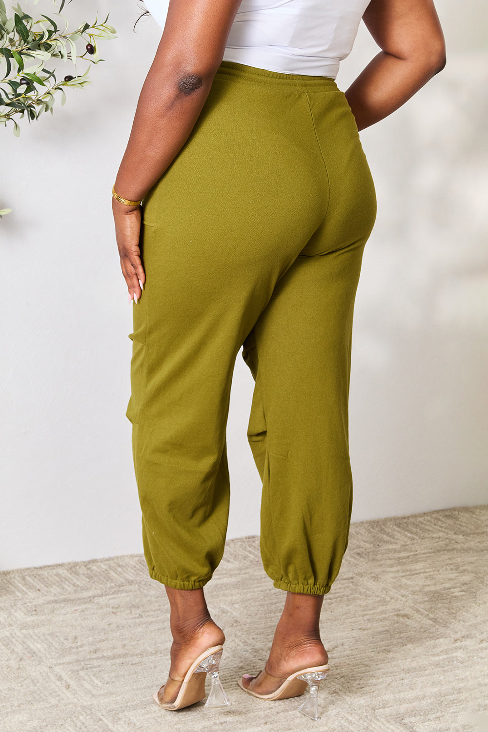 Pantalones deportivos con cordón y bolsillos de tamaño completo de Culture Code