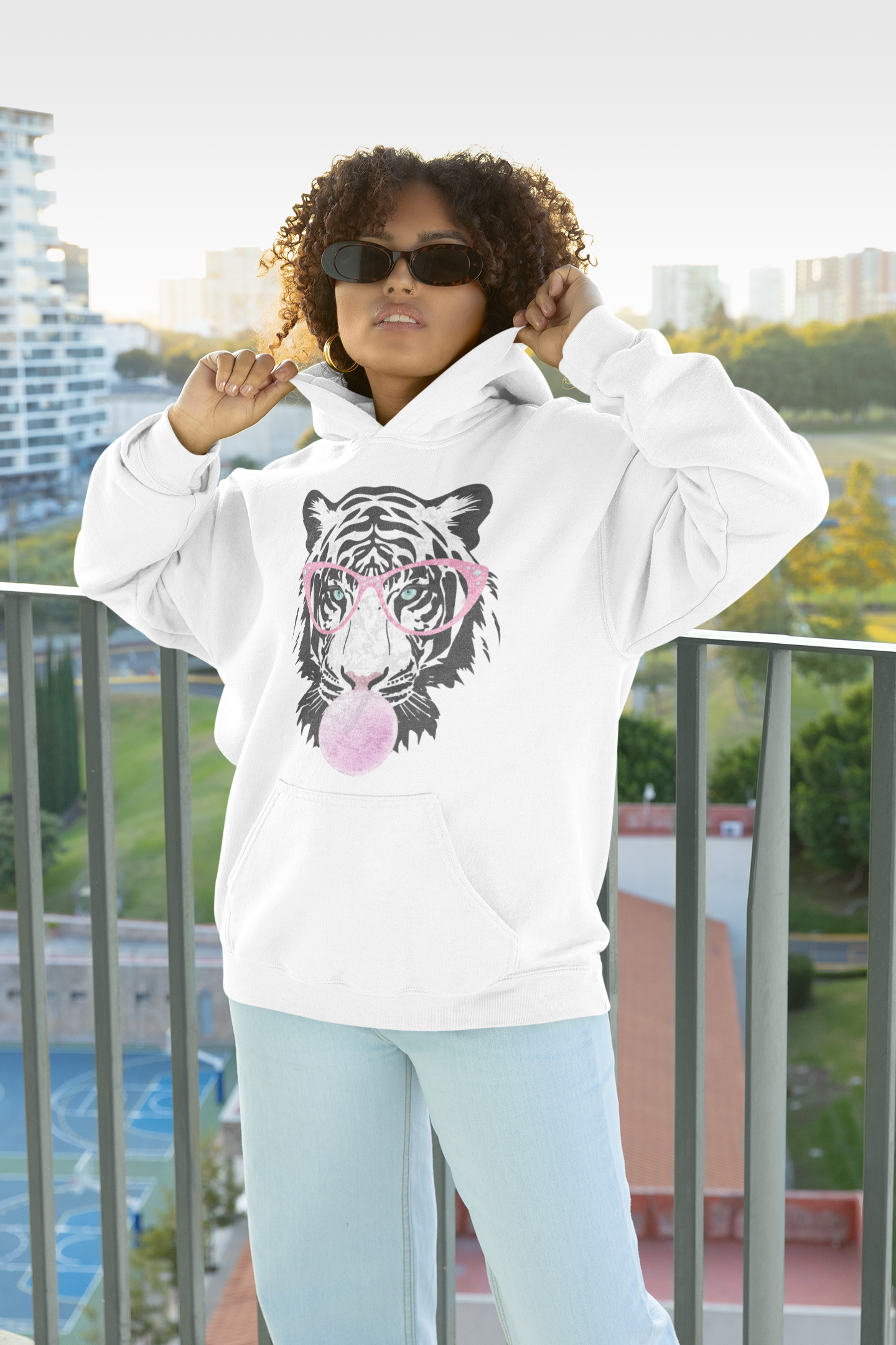 Sudadera con capucha unisex Tiger