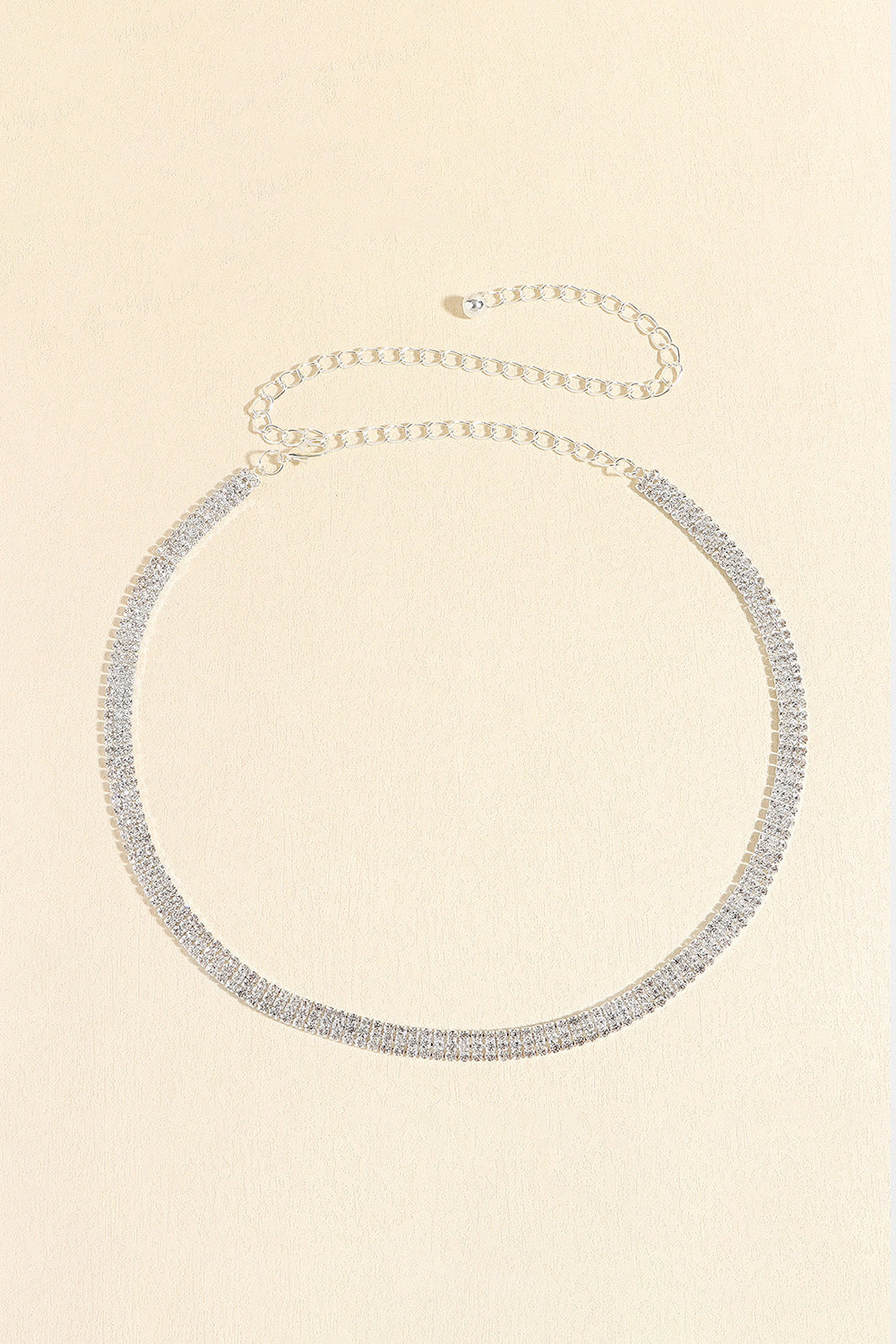 Cinturón de aleación con diamantes de imitación