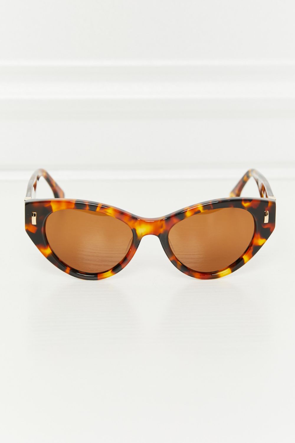 Gafas de sol con montura de acetato de carey